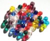 25 8mm Transparent Round Multi Bead Mix